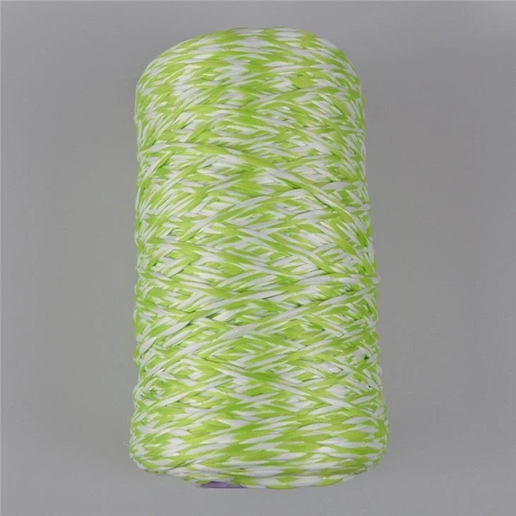 Customized Green-White 4 Ply Polyester Microfiber Yarn Mop